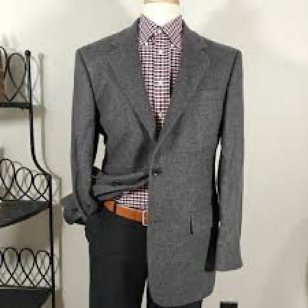 Oscar de la Renta Charcoal Blazer A0480